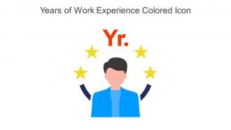 Years Of Work Experience Colored Icon In Powerpoint Pptx Png And Editable Eps Format