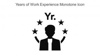 Years Of Work Experience Monotone Icon In Powerpoint Pptx Png And Editable Eps Format