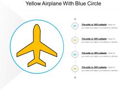 Yellow Airplane With Blue Circle
