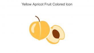 Yellow Apricot Fruit Colored Icon In Powerpoint Pptx Png And Editable Eps Format