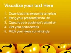 Yellow balls symbol powerpoint templates and powerpoint backgrounds 0711