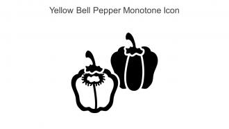 Yellow Bell Pepper Monotone Icon In Powerpoint Pptx Png And Editable Eps Format