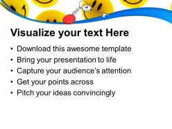 Yellow smileys with key chain powerpoint templates ppt themes and graphics 0213