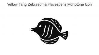 Yellow Tang Zebrasoma Flavescens Monotone Icon In Powerpoint Pptx Png And Editable Eps Format