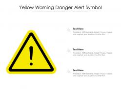 Yellow warning danger alert symbol