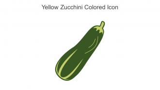 Yellow Zucchini Colored Icon In Powerpoint Pptx Png And Editable Eps Format