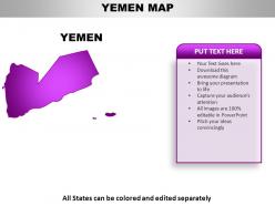 Yemen country powerpoint maps