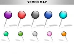 Yemen country powerpoint maps