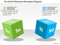 Yes And No Business Strategies Diagram Flat Powerpoint Design