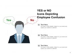 Yes Or No Icons Employee Marking Charts Rotating Switch Board Confusion