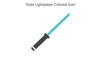 Yoda Lightsaber Colored Icon In Powerpoint Pptx Png And Editable Eps Format