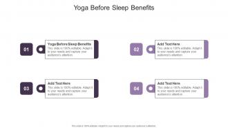 Yoga Before Sleep Benefits In Powerpoint And Google Slides Cpb