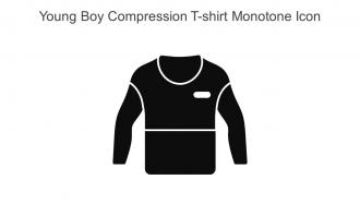 Young Boy Compression T Shirt Monotone Icon In Powerpoint Pptx Png And Editable Eps Format