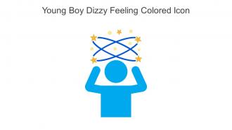 Young Boy Dizzy Feeling Colored Icon In Powerpoint Pptx Png And Editable Eps Format