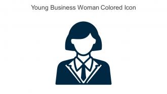 Young Business Woman Colored Icon In Powerpoint Pptx Png And Editable Eps Format