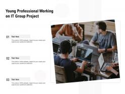 Young professional working on it group project