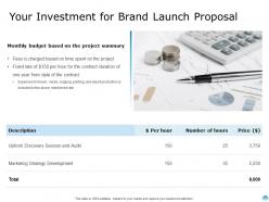 Your Investment For Brand Launch Proposal Ppt Powerpoint Presentation Icon Clipart Images