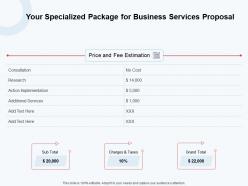 Your Specialized Package For Business Services Proposal Ppt Powerpoint Aids