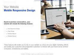 Your website mobile responsive design ppt powerpoint presentation infographic template