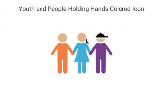 Youth And People Holding Hands Colored Icon In Powerpoint Pptx Png And Editable Eps Format