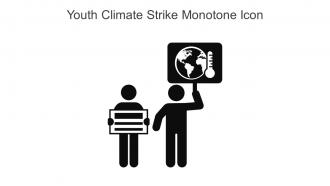 Youth Climate Strike Monotone Icon In Powerpoint Pptx Png And Editable Eps Format