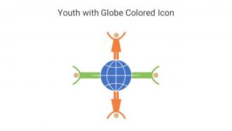 Youth With Globe Colored Icon In Powerpoint Pptx Png And Editable Eps Format