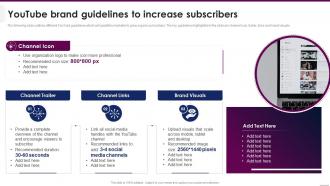 Youtube Brand Guidelines To Increase Subscribers Implementing Video Marketing Strategies