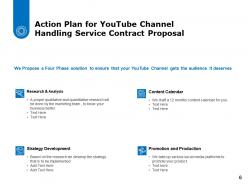 Youtube channel handling service contract powerpoint presentation slides