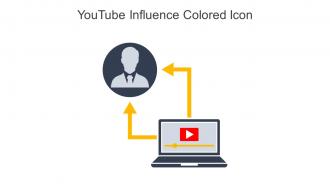 YouTube Influence Colored Icon In Powerpoint Pptx Png And Editable Eps Format