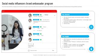Youtube Influencer Marketing Social Media Influencers Brand Ambassador Strategy SS V