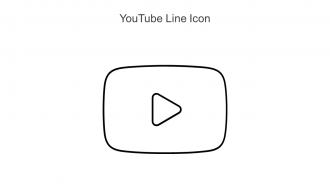 YouTube Line Icon