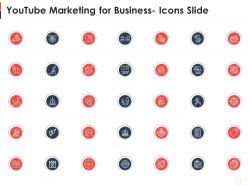 Youtube marketing for business icons slide ppt icons