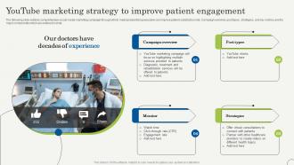 Youtube Marketing Strategy To Improve Patient Engagement Strategic Plan To Promote Strategy SS V