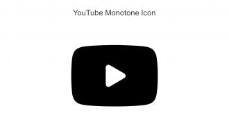 YouTube Monotone Icon