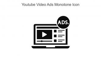 Youtube Video Ads Monotone Icon In Powerpoint Pptx Png And Editable Eps Format