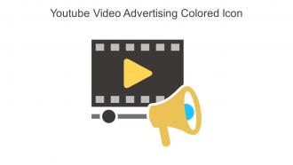 Youtube Video Advertising Colored Icon In Powerpoint Pptx Png And Editable Eps Format