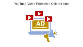 Youtube Video Promotion Colored Icon In Powerpoint Pptx Png And Editable Eps Format