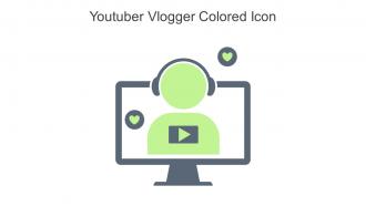 Youtuber Vlogger Colored Icon In Powerpoint Pptx Png And Editable Eps Format