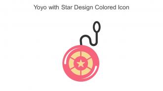 Yoyo With Star Design Colored Icon In Powerpoint Pptx Png And Editable Eps Format