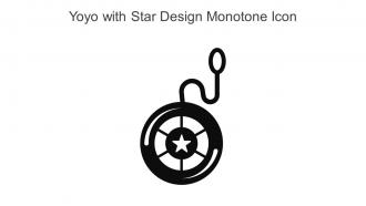 Yoyo With Star Design Monotone Icon In Powerpoint Pptx Png And Editable Eps Format