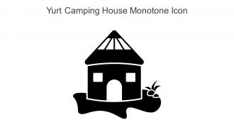 Yurt Camping House Monotone Icon In Powerpoint Pptx Png And Editable Eps Format