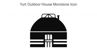 Yurt Outdoor House Monotone Icon In Powerpoint Pptx Png And Editable Eps Format
