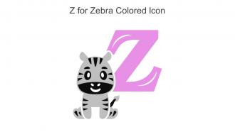Z For Zebra Colored Icon In Powerpoint Pptx Png And Editable Eps Format