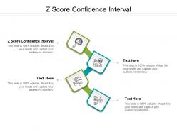 Z score confidence interval ppt powerpoint presentation icon brochure cpb