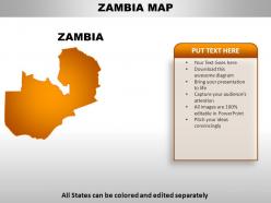 Zambia country powerpoint maps