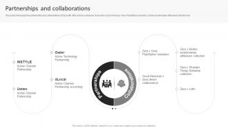 Zara Company Profile Partnerships And Collaborations Ppt Topics CP SS