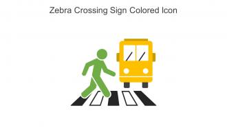 Zebra Crossing Sign Colored Icon In Powerpoint Pptx Png And Editable Eps Format