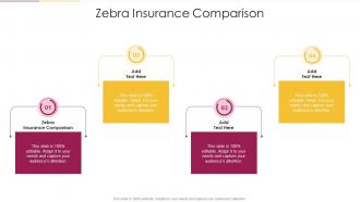 Zebra Insurance Comparison In Powerpoint And Google Slides Cpb