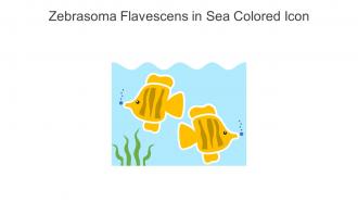 Zebrasoma Flavescens In Sea Colored Icon In Powerpoint Pptx Png And Editable Eps Format