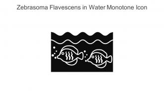Zebrasoma Flavescens In Water Monotone Icon In Powerpoint Pptx Png And Editable Eps Format